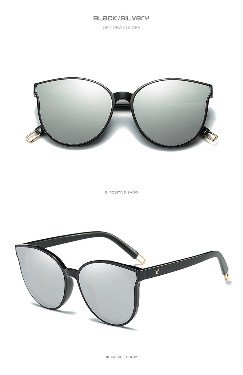 Stylish cat eye sunglasses Woman Color Luxury popular Sunglasses Men Woman  Twin Beam Oversized Sun Glasses Oculos De Sol UV400