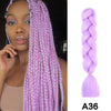 24'' 100G Synthetic Jumbo Braiding Hair Ombre Rainbow Hair Extensions Festival Jumbo Crochet Hair Weaving Box Braids Hairpieces