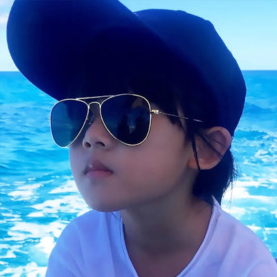 Classic Aviation sunglasses For Boy And Girl Colorful Mirror Pilot Sun Glasses Children Sunglasses Kids Sunglasses Eyewear
