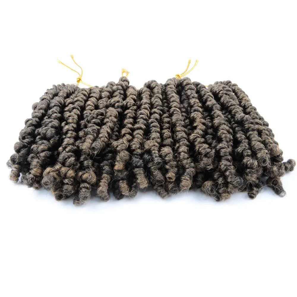 Bob Spring Twist Hair Prelooped Crochet Hair Braids 6 Inch synthetic Short passion twist hair pre twisted By Flyteng