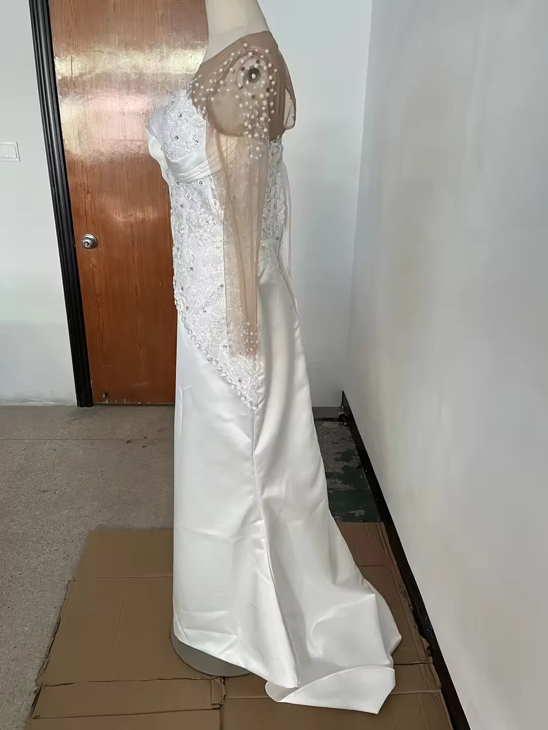 New Foreign Trade Wedding Dress Wholesale African Cross-border Bride Wedding Mermaid Lace Custom