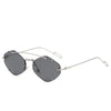Rimless Diamond Sunglasses Square Women Men Retro Sun Glasses Brand Designer Eyewear UV400 Shades Oculos Female Gafas