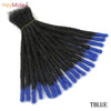 10 Inch Synthetic Dreadlocks Crochet Braids Hair  Handmade Locs Hip-Hop Style For Men And Women Ombre Braiding wig Extensions He