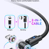 Lovebay Magnetic Cable USB Type C Cable 2.4A 540 Rotate Micro Charger 0.5M 1M 2M Charging Cable For iPhone 13 12 Xiaomi Huawei
