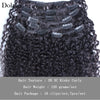 3B 3C Kinky Curly Clip In Hair Extensions Human Hair Afro Kinky Curly Clip Ins Bundles For Black Women 4A Dolago Full Head Sets
