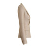 HarleyFashion 2024 Luxury Spring Collection Texure Pattern Formal Jacket Women Blazer