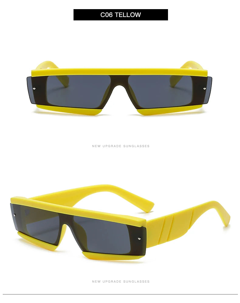 Rimless Square Sunglasses Women Punk Vintage Brand Green Black Shades Sun Glasses Men Trend Female Eyewear Designer Oculos