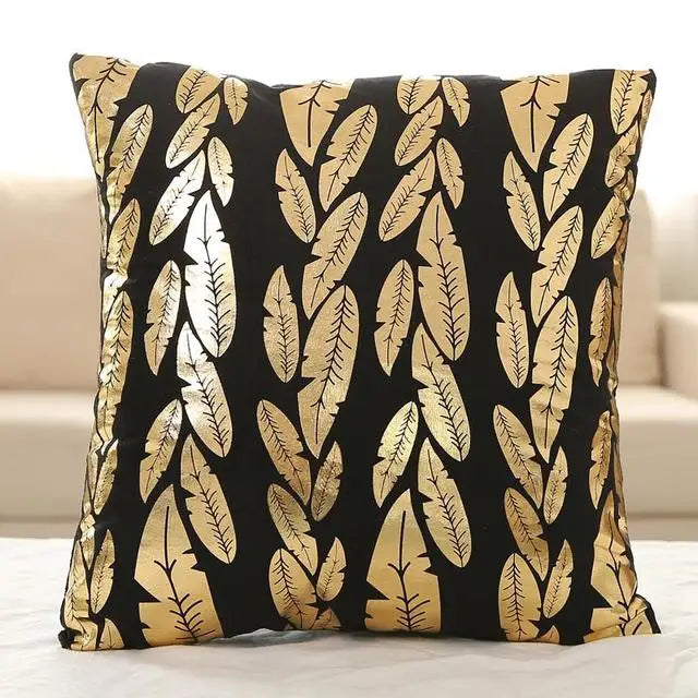 Golden Pineapple & Love  Cushion Decorative Pillows Brozing Gold Pillowcase Home Decor Sofa Throw  Pillows 45*45cm Almofada Luxo