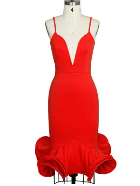 African Dresses for Women 2021 Summer African Women Pink Sleeveless V-neck Polyester Dress African Clothing