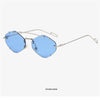 Rimless Diamond Sunglasses Square Women Men Retro Sun Glasses Brand Designer Eyewear UV400 Shades Oculos Female Gafas
