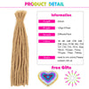 10 Inch Synthetic Dreadlocks Crochet Braids Hair  Handmade Locs Hip-Hop Style For Men And Women Ombre Braiding wig Extensions He