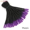 10 Inch Synthetic Dreadlocks Crochet Braids Hair  Handmade Locs Hip-Hop Style For Men And Women Ombre Braiding wig Extensions He