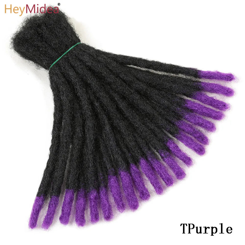 10 Inch Synthetic Dreadlocks Crochet Braids Hair  Handmade Locs Hip-Hop Style For Men And Women Ombre Braiding wig Extensions He