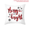45cm Christmas Cushion Cover Navidad Merry Christmas Decorations For Home 2024 Xmas Noel Cristmas Ornaments New Year Gifts 2025