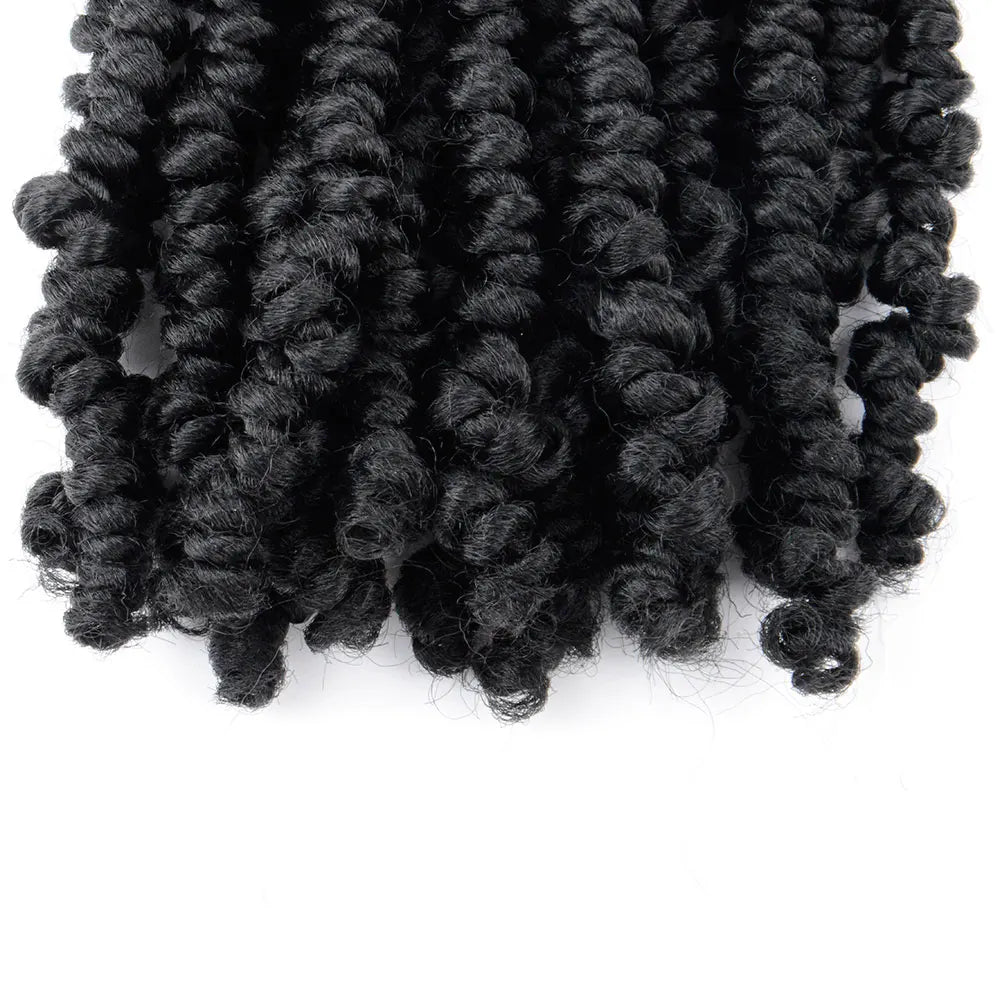 Bob Spring Twist Hair Prelooped Crochet Hair Braids 6 Inch synthetic Short passion twist hair pre twisted By Flyteng