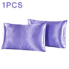 1Pc Queen Satin Silk Pillowcase Pillow Case Cover Home Bedding Smoothy Pillow Rectangle Bedding Pillow
