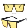 15 colors Flat Top Sunglasses Men Women Brand Designer Square Shades Gradient Sun Glasses Men Cool One Piece UV400 Mirror