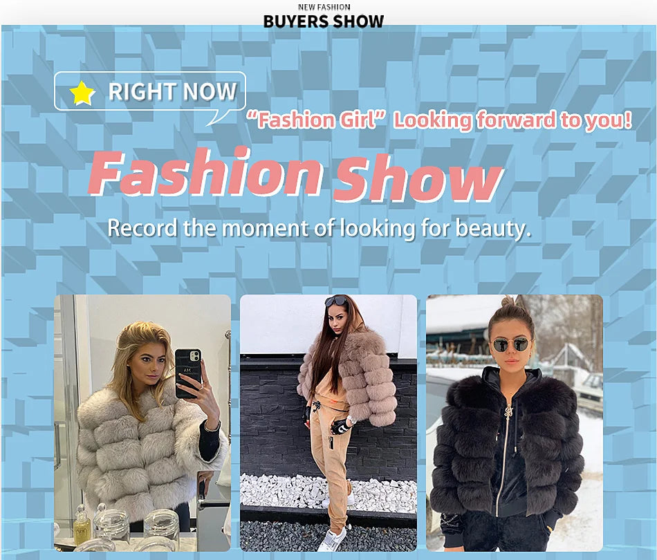 Maomaokong 2025 Natural Real Fox Fur Coat Women Winter Warm Luxury Fur Jacket Detachable Long Sleeves Female Vest Furry Coats