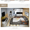 MANBAS Tech Smart Bed Frame Multifunctional Massage Bed Ultimate Bed Fabric/ Cloth Tatami Upholstered Bed with Bluetooth Speaker
