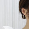 Charm 18k Real Gold Leaves Earrings for Women Exquisite Tiny Zirconia Stud Earring Elegant Korean Crystal Wedding Ringen Pendant