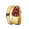 Classic Snake Shape Watch For Women Gold Silver Scaleable Bracelet Womens Watches Bling Diamonds Quartz Ladies Wristwatch