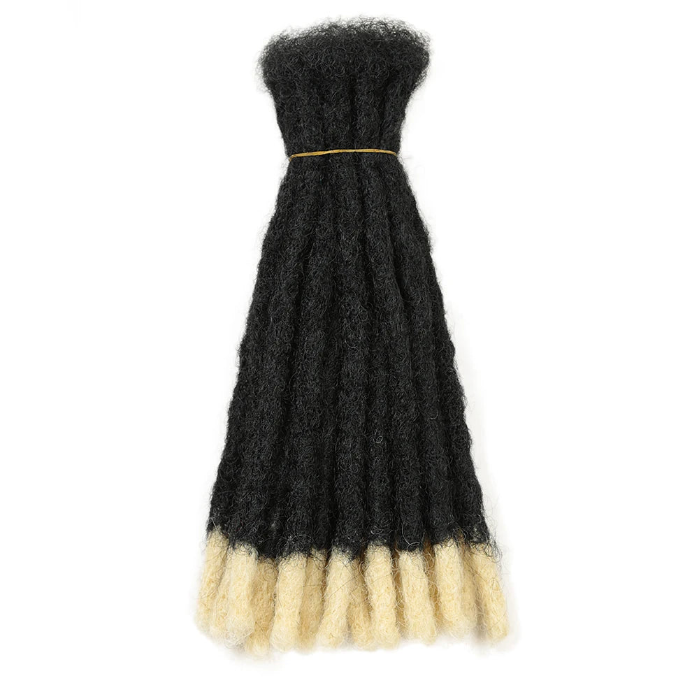 10 Inch Synthetic Dreadlocks Crochet Braids Hair  Handmade Locs Hip-Hop Style For Men And Women Ombre Braiding wig Extensions He