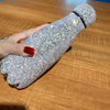 Portable Vacuum Flask Large Capacity Insulated Hot Water Bottle Shiny Rhinestones Thermos Coffee Mug for Women Gift 300/500ml