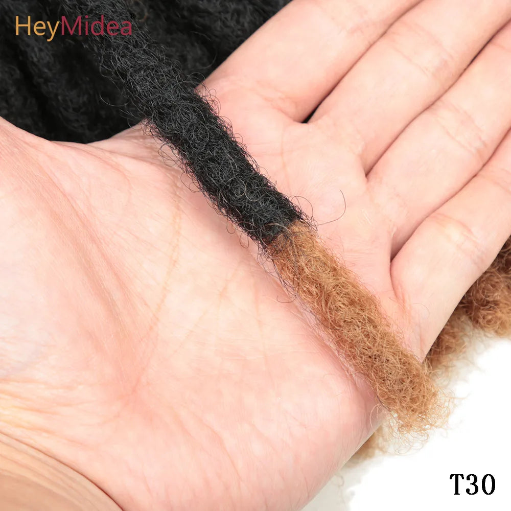 10 Inch Synthetic Dreadlocks Crochet Braids Hair  Handmade Locs Hip-Hop Style For Men And Women Ombre Braiding wig Extensions He