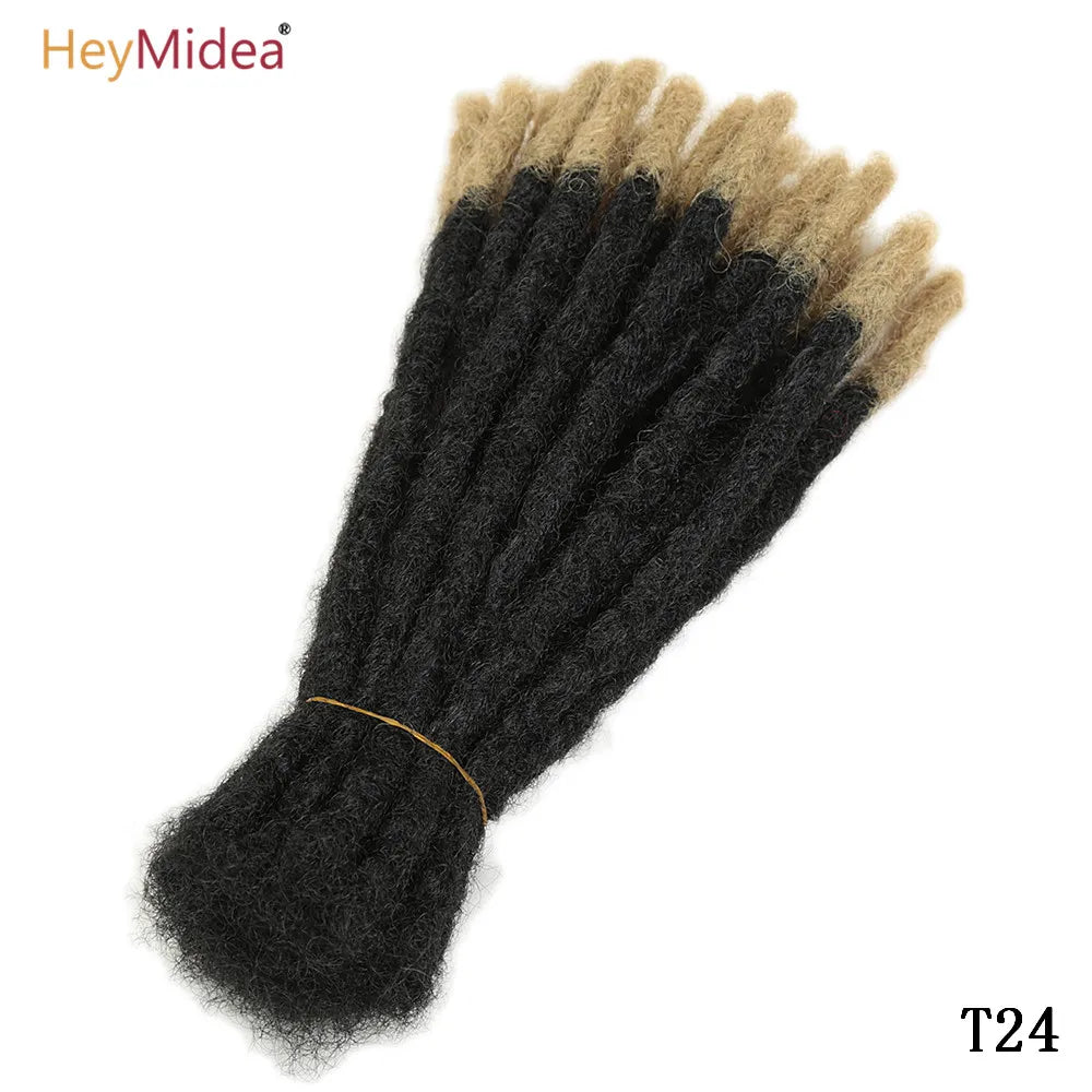 10 Inch Synthetic Dreadlocks Crochet Braids Hair  Handmade Locs Hip-Hop Style For Men And Women Ombre Braiding wig Extensions He