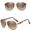 High Quality Women Pilot Polarized Sunglasses Vintage Metal Hollow Driving Sun Glasses UV400 Shades Eyewear Gafas De Sol Mujer