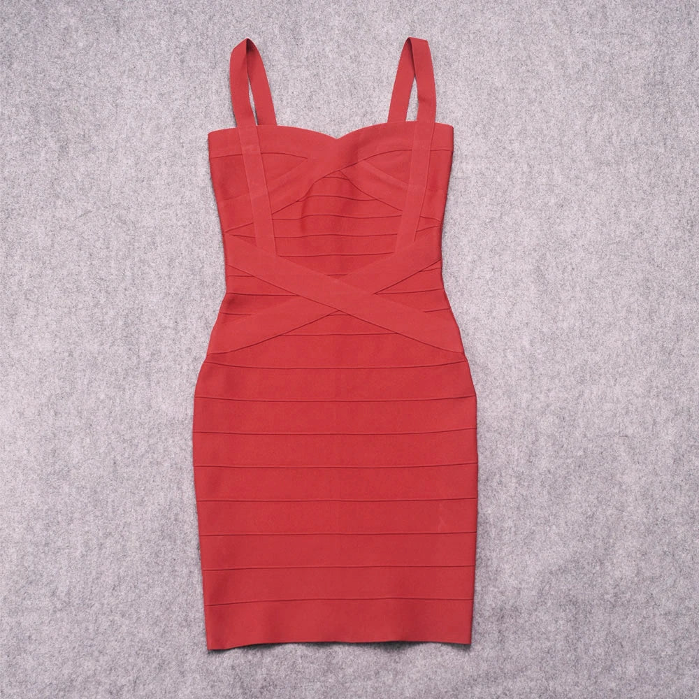 Quality Fuchsia Red Bandage Dress 2023 For Girl SweetHeart Mini Pencil Slim Dress Bodycon XL Purple Black White Party Vestidos