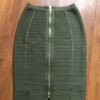 16 Colors Sexy Solid Zipper Orange Blue Black Red Bandage Skirt Women Elastic Bodycon Summer XL XXL Pencil Skirts 58cm