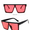 15 colors Flat Top Sunglasses Men Women Brand Designer Square Shades Gradient Sun Glasses Men Cool One Piece UV400 Mirror
