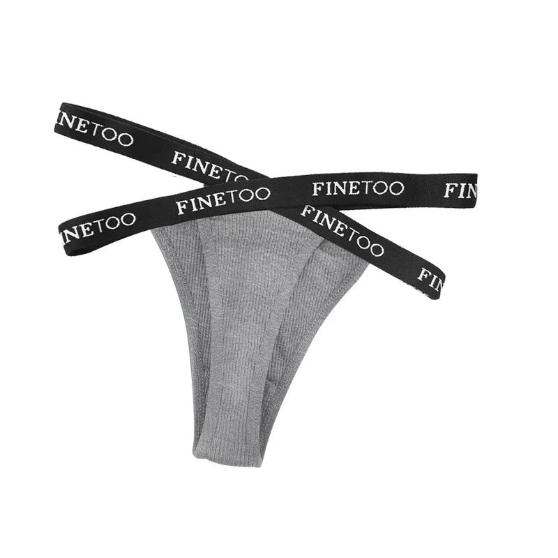 Women's Underwear Women's Panties Sexy Cross Letter Belt Panties High Split Thread Cotton Briefs Women's Panties Woman Clothes