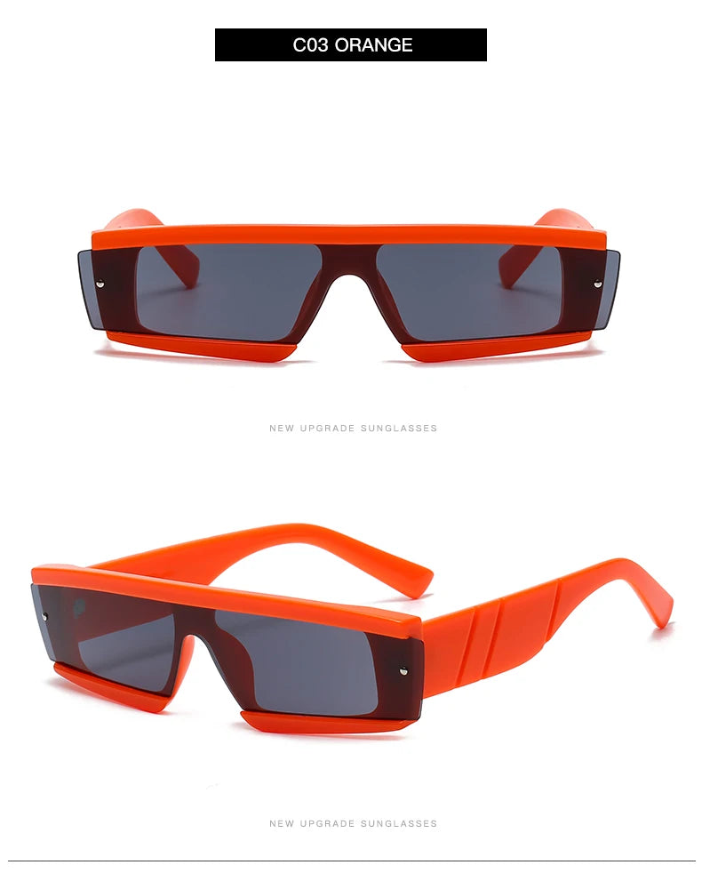 Rimless Square Sunglasses Women Punk Vintage Brand Green Black Shades Sun Glasses Men Trend Female Eyewear Designer Oculos