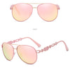 High Quality Women Pilot Polarized Sunglasses Vintage Metal Hollow Driving Sun Glasses UV400 Shades Eyewear Gafas De Sol Mujer