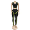 Women Sets Summer Tracksuits Slim Sleeveless Skinny Crop Tops+Pants Suit Two Piece Set Night Club Outfits 2 Pcs Street GL3503
