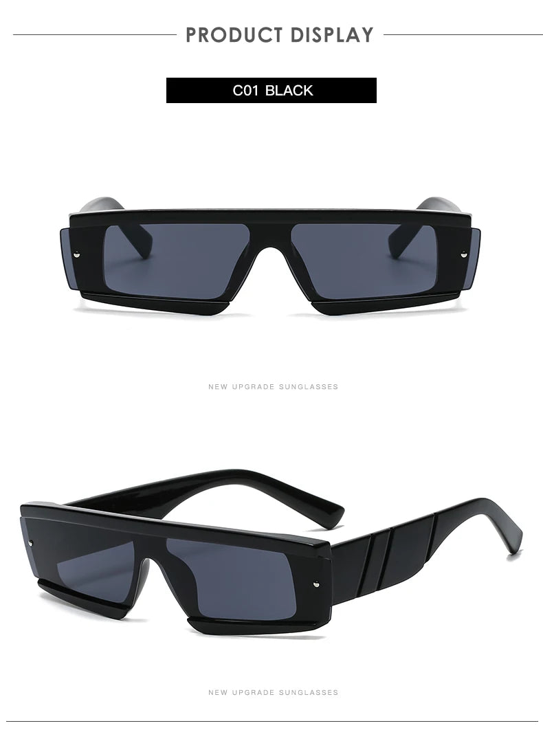 Rimless Square Sunglasses Women Punk Vintage Brand Green Black Shades Sun Glasses Men Trend Female Eyewear Designer Oculos
