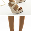 Eilyken Super High Peep Toe Gladiator Wedges Sandals Women Cover Heel Platform Fashion Summer Shoes Size 35-42
