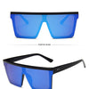 15 colors Flat Top Sunglasses Men Women Brand Designer Square Shades Gradient Sun Glasses Men Cool One Piece UV400 Mirror
