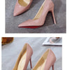 HOT Plus Size 34-44 HOT Women Shoes Pointed Toe Pumps Patent Leather Dress High Heels Boat Shoes Wedding Shoes Zapatos Mujerd76