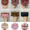 In Stock Lady Diamond Dinner Rhinestone Stone Crystal Women Party Hard Purse Bride Evening Bridal Wedding Hardside Clutch Bag