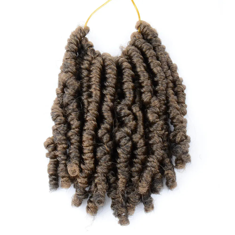 Bob Spring Twist Hair Prelooped Crochet Hair Braids 6 Inch synthetic Short passion twist hair pre twisted By Flyteng
