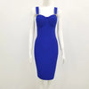 Women Summer Fashion Sexy V Neck Backless Button Red Black White Bodycon Bandage Dress 2022 Designer Evening Party Dress Vestido