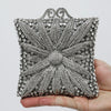 In Stock Lady Diamond Dinner Rhinestone Stone Crystal Women Party Hard Purse Bride Evening Bridal Wedding Hardside Clutch Bag
