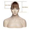 S-noilite 3g Air Bangs Wig Human Natural Black Brown Thin Invisible Fake Hairpiece Clip In Fringe Human Hair Extension For Women