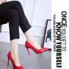 HOT Plus Size 34-44 HOT Women Shoes Pointed Toe Pumps Patent Leather Dress High Heels Boat Shoes Wedding Shoes Zapatos Mujerd76