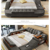 MANBAS Tech Smart Bed Frame Multifunctional Massage Bed Ultimate Bed Fabric/ Cloth Tatami Upholstered Bed with Bluetooth Speaker