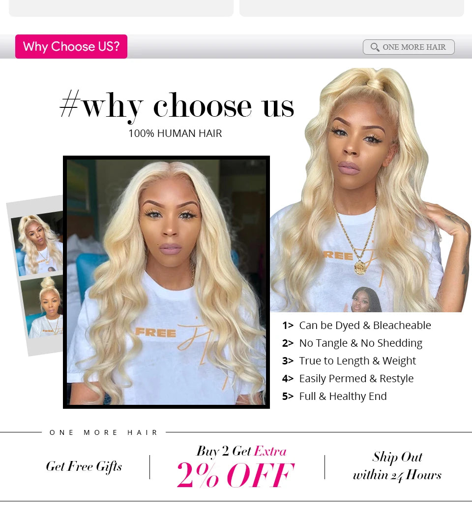 Skunk Stripe Human Hair Wig 1B/613 Highlight Blonde Straight Lace Front Wig 13x4 Colored Lace Front Human Hair Wigs 250 Density