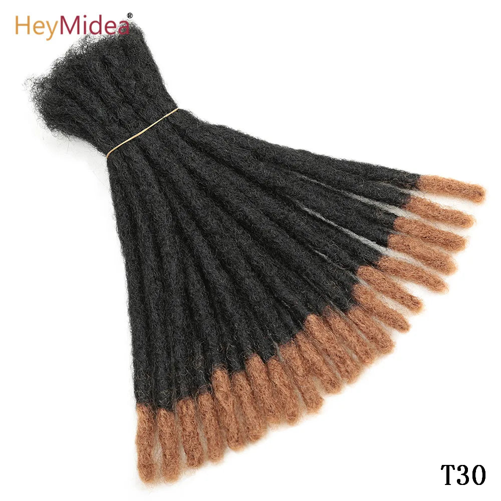 10 Inch Synthetic Dreadlocks Crochet Braids Hair  Handmade Locs Hip-Hop Style For Men And Women Ombre Braiding wig Extensions He